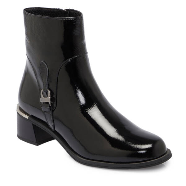 Siyah Rugan Deri Kadın Klasik Bot - K24K1BT67659-A07 - 1