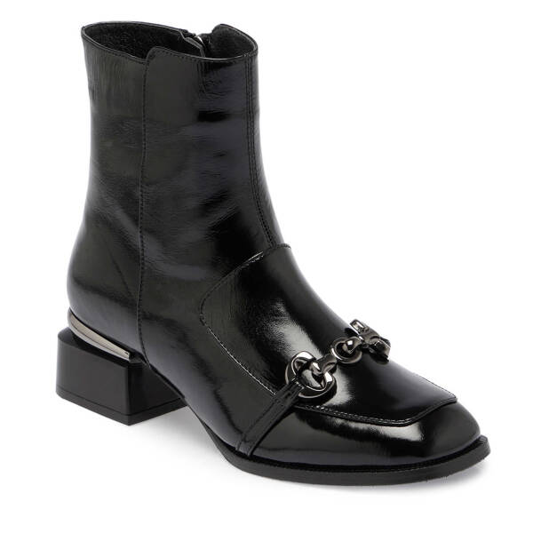 Siyah Rugan Deri Kadın Klasik Bot - K24K1BT67708-A07 - 1