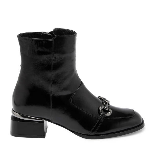 Siyah Rugan Deri Kadın Klasik Bot - K24K1BT67708-A07 - 3