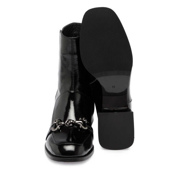 Siyah Rugan Deri Kadın Klasik Bot - K24K1BT67708-A07 - Tergan