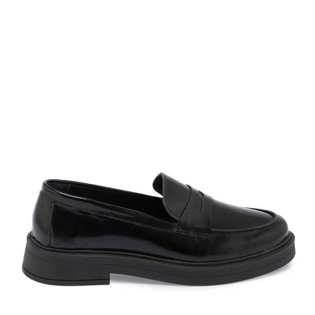 Siyah Rugan Deri Kadın Loafer - K24S1AY67617-A07 - 3