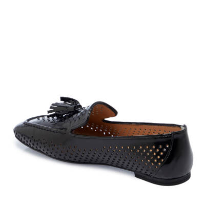 Siyah Rugan Deri Kadın Loafer - K25I1AY67912-A07 - 2