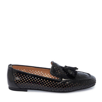 Siyah Rugan Deri Kadın Loafer - K25I1AY67912-A07 - 3