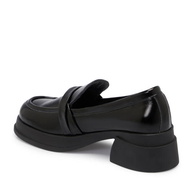 Siyah Rugan Deri Kadın Loafer - K25S1AY68295-A07 - 2