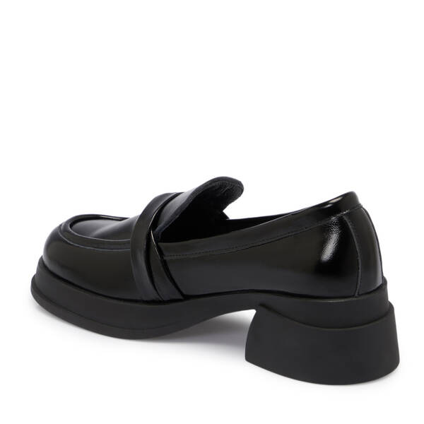 Siyah Rugan Deri Kadın Loafer - K25S1AY68295-A07 - 2