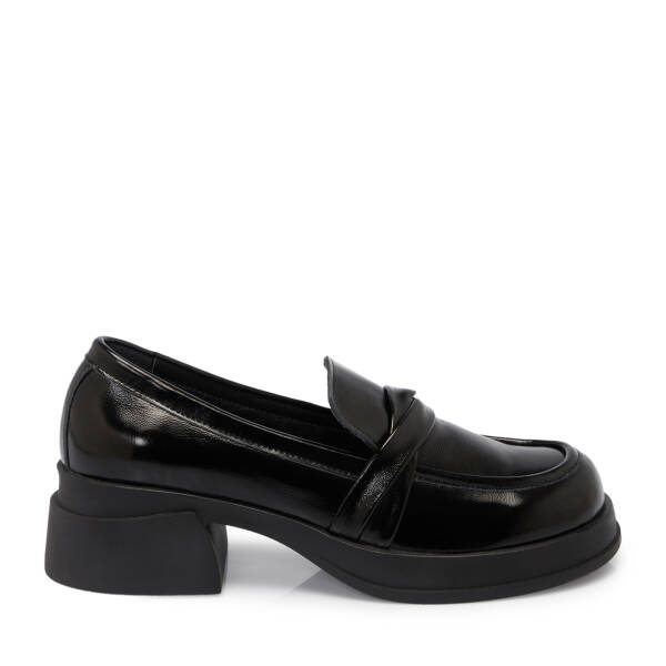 Siyah Rugan Deri Kadın Loafer - K25S1AY68295-A07 - 3