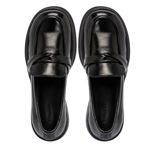 Siyah Rugan Deri Kadın Loafer - K25S1AY68295-A07 - 5