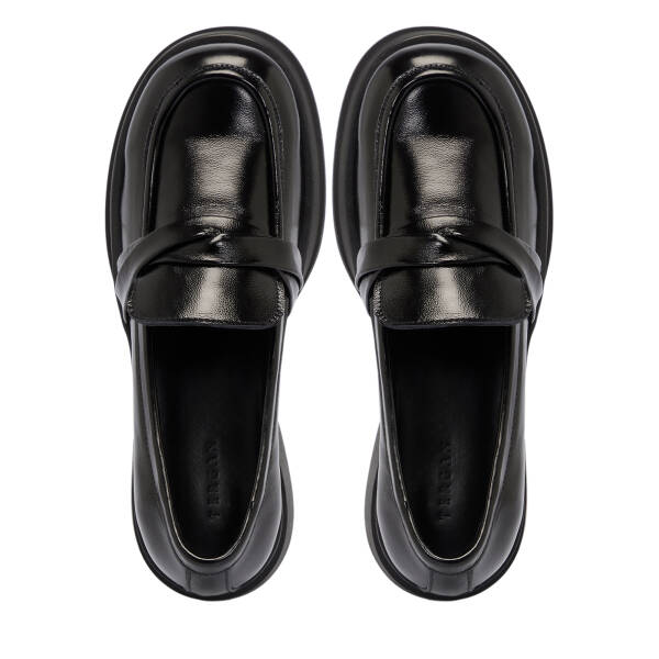 Siyah Rugan Deri Kadın Loafer - K25S1AY68295-A07 - 5
