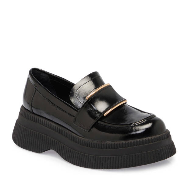 Siyah Rugan Deri Kadın Makosen - K24S1AY67587-A07 - 1