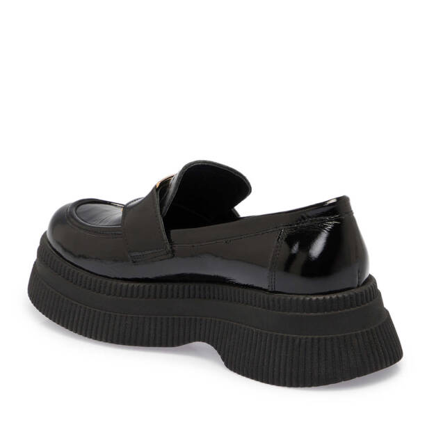 Siyah Rugan Deri Kadın Makosen - K24S1AY67587-A07 - 2