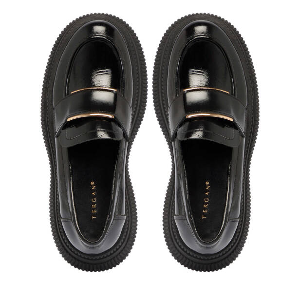 Siyah Rugan Deri Kadın Makosen - K24S1AY67587-A07 - 5