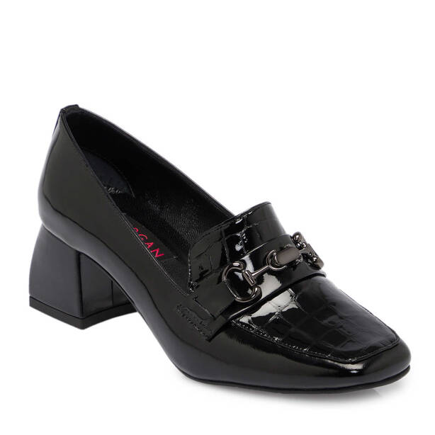 Siyah Rugan Deri Kadın Makosen - K25S1AY68215-A07 