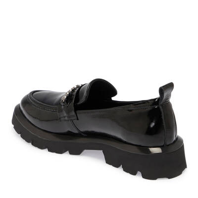 Siyah Rugan Deri Kadın Sneaker - K25S1AY68207-A07 - 2