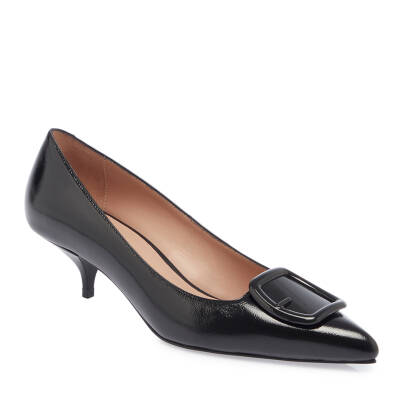  Siyah Rugan Deri Kadın Stiletto - K24I1AY67466-A07 