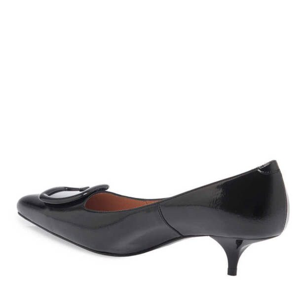 Siyah Hakiki Rugan Deri Kadın Stiletto - K24I1AY67466-A07 - 3