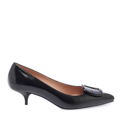 Siyah Rugan Deri Kadın Stiletto - K24I1AY67466-A07 - 3