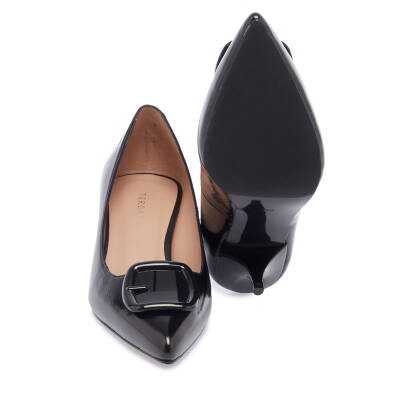 Siyah Rugan Deri Kadın Stiletto - K24I1AY67466-A07 - 4