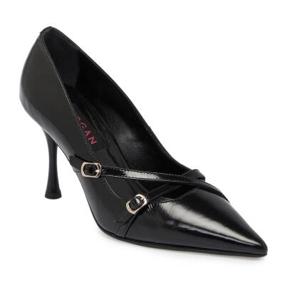 Siyah Rugan Deri Kadın Stiletto - K24S1AY67513-A07 - 1
