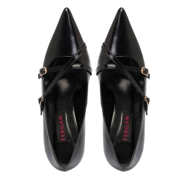 Siyah Rugan Deri Kadın Stiletto - K24S1AY67513-A07 - 5