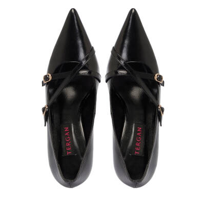 Siyah Rugan Deri Kadın Stiletto - K24S1AY67513-A07 - 5