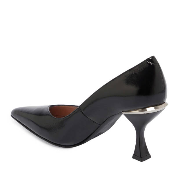 Siyah Rugan Deri Kadın Stiletto - K24S1AY67704-A07 - 2