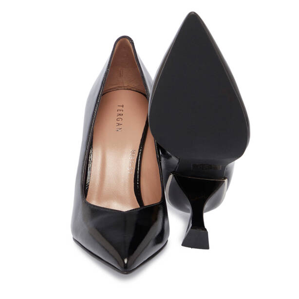 Siyah Rugan Deri Kadın Stiletto - K24S1AY67704-A07 - 4