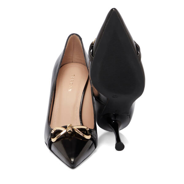 Siyah Rugan Deri Kadın Stiletto - K25S1AY68128-A07 - 4