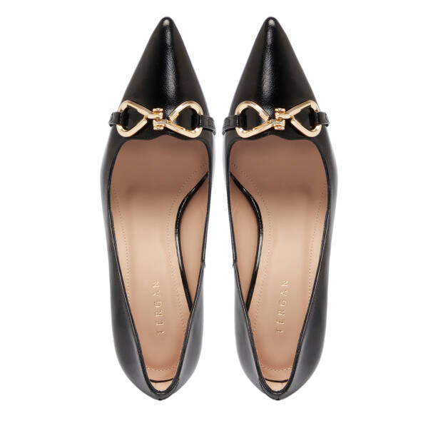 Siyah Rugan Deri Kadın Stiletto - K25S1AY68128-A07 - 5