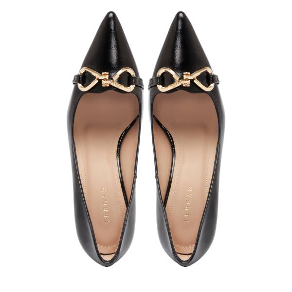 Siyah Rugan Deri Kadın Stiletto - K25S1AY68128-A07 - 5