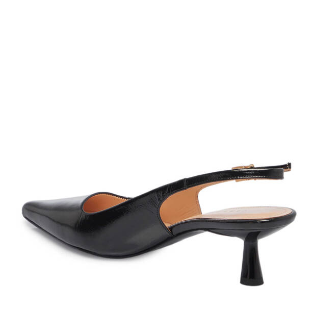 Siyah Hakiki Rugan Deri Kadın Stiletto - K25Y1AY67803-A07 - 3