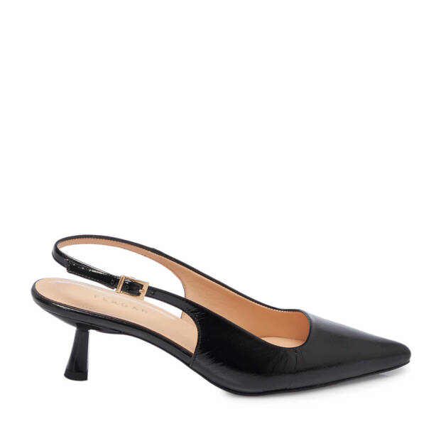 Siyah Hakiki Rugan Deri Kadın Stiletto - K25Y1AY67803-A07 - 1