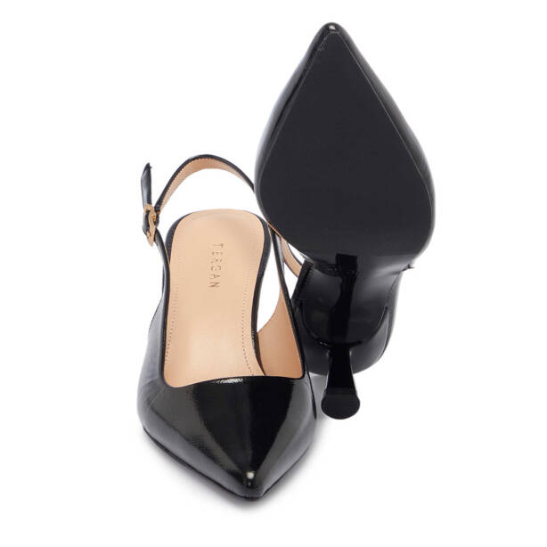 Siyah Hakiki Rugan Deri Kadın Stiletto - K25Y1AY67803-A07 - 4