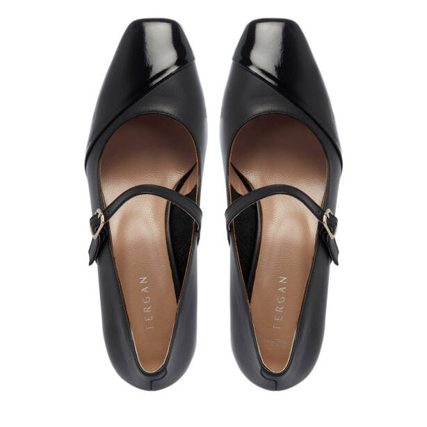 Siyah Hakiki Rugan Deri Kadın Topuklu Ayakkabı - K25I1AY68090-U63 - 5