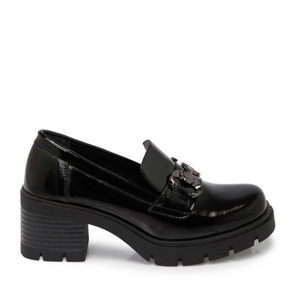 Siyah Rugan Deri Kadın Topuklu Ayakkabı - K25S1AY68160-A07 - 3