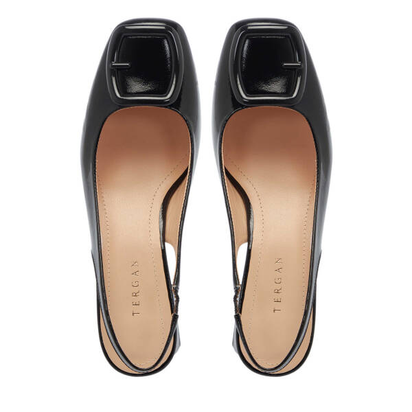 Siyah Hakiki Rugan Deri Kadın Topuklu Ayakkabı - K25Y1AY67796-A07 - 5