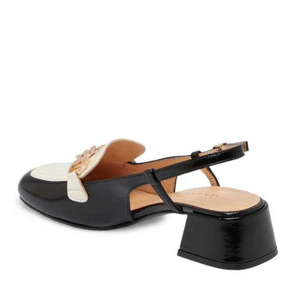 Siyah Hakiki Rugan Deri Kadın Topuklu Ayakkabı - K25Y1AY67805-A07 - 3