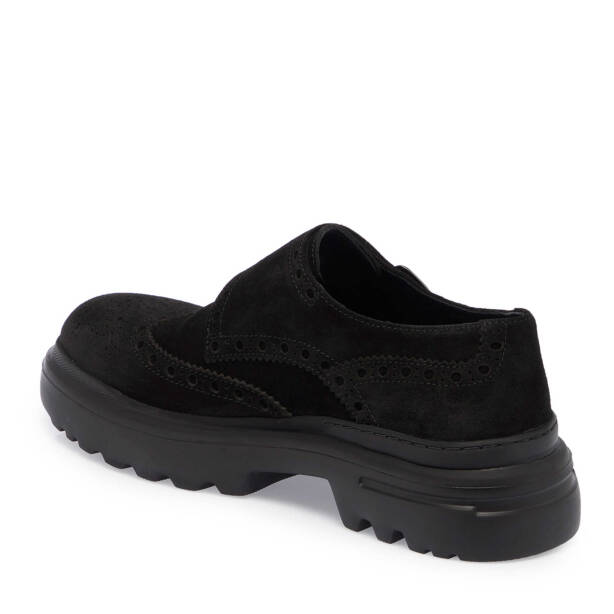 Siyah Süet Deri Erkek Casual Ayakkabı - E23S1AY56492-A01 - Tergan