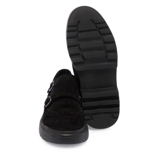 Siyah Süet Deri Erkek Casual Ayakkabı - E23S1AY56492-A01 - Tergan