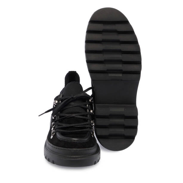 Siyah Süet Deri Erkek Casual Ayakkabı - E23S1AY56531-A01 - 4