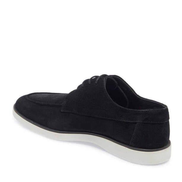 Siyah Süet Deri Erkek Casual Ayakkabı - E24I1AY56750-A01 - 2