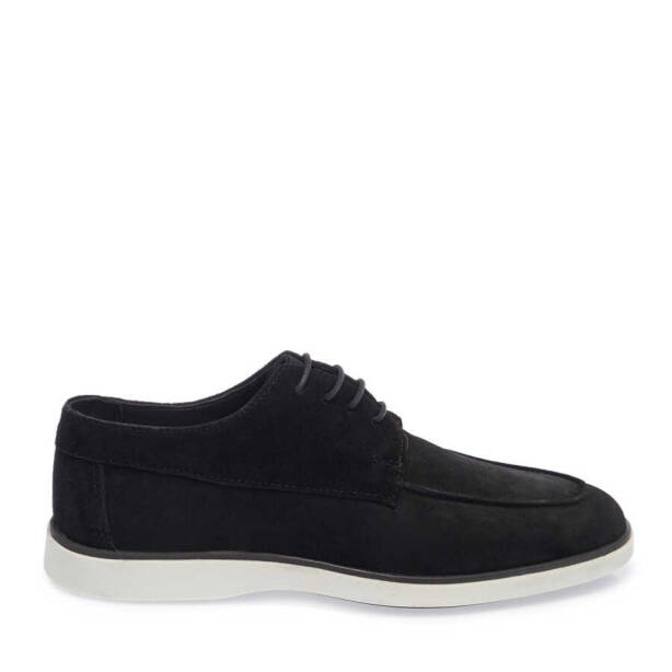 Siyah Süet Deri Erkek Casual Ayakkabı - E24I1AY56750-A01 - 3