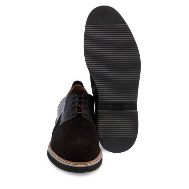 Siyah Süet Deri Erkek Casual Ayakkabı - E24I1AY56763-A01 - 4