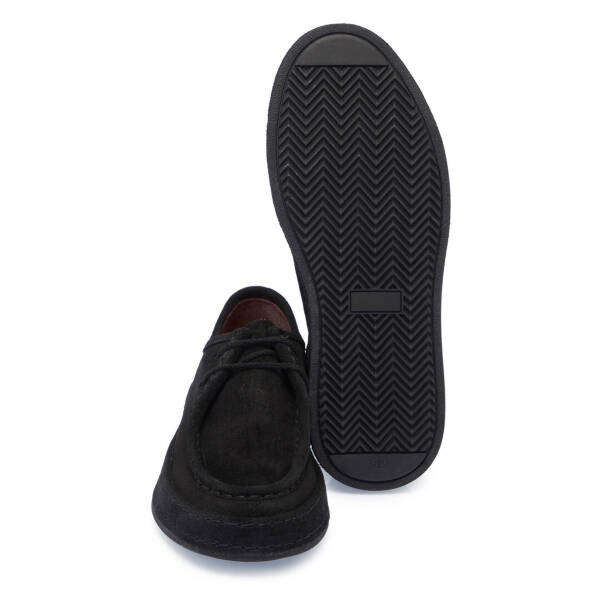 Siyah Süet Deri Erkek Casual Ayakkabı - E24S1AY57000-A01 - 4