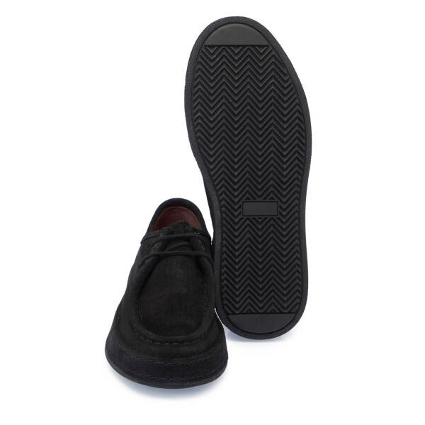 Siyah Süet Deri Erkek Casual Ayakkabı - E24S1AY57000-A01 - 4