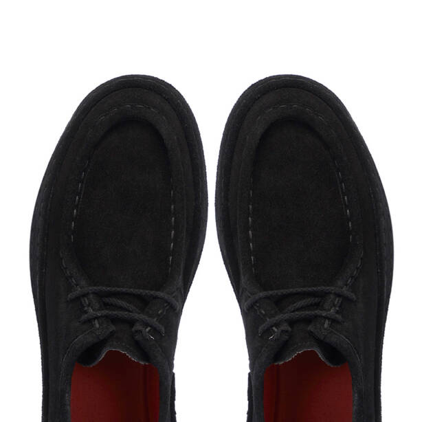 Siyah Süet Deri Erkek Casual Ayakkabı - E24S1AY57000-A01 - 5