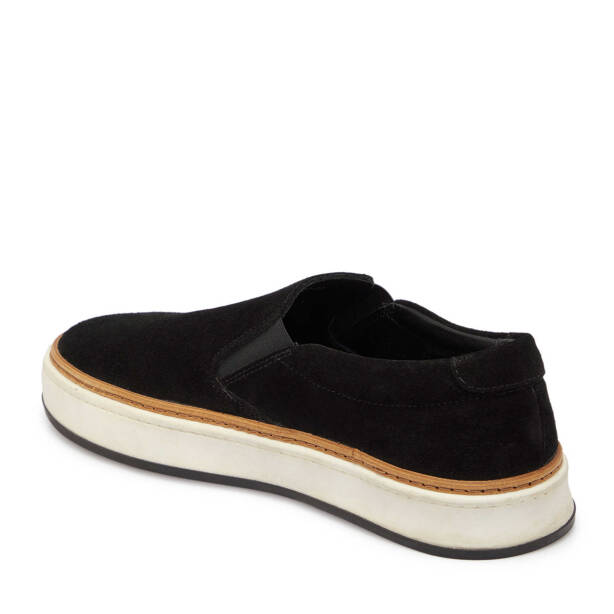 Siyah Süet Deri Erkek Casual Ayakkabı - E24S1AY57071-A01 - Tergan