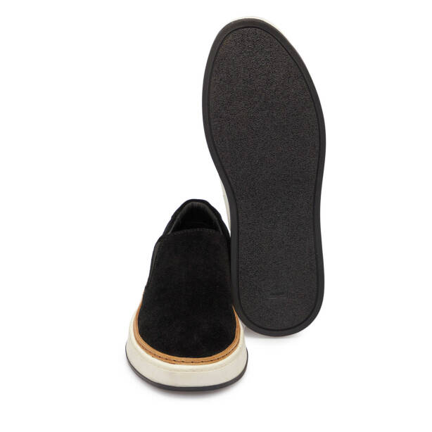 Siyah Süet Deri Erkek Casual Ayakkabı - E24S1AY57071-A01 - Tergan