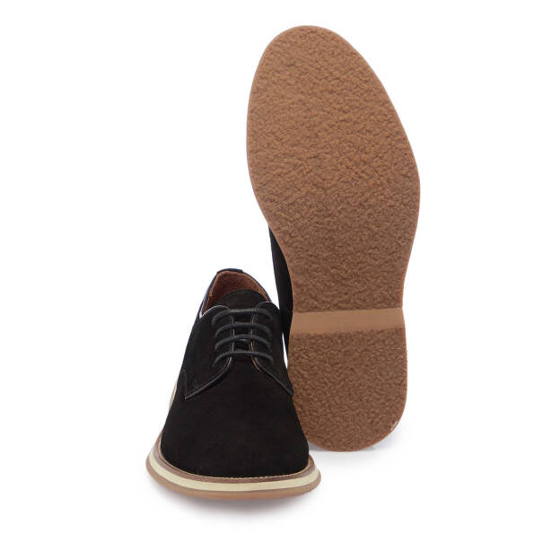 Siyah Hakiki Süet Deri Erkek Casual Ayakkabı - E25I1AY57307-A01 - 4