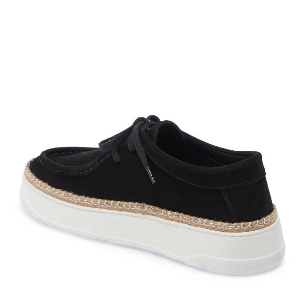 Siyah Hakiki Süet Deri Erkek Casual Ayakkabı - E25I1AY57332-A01 - Tergan