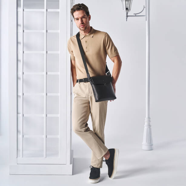 Siyah Hakiki Süet Deri Erkek Casual Ayakkabı - E25I1AY57332-A01 - Tergan